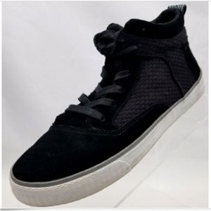Toms Camila Black High Top Suede Sneaker Size 6.5